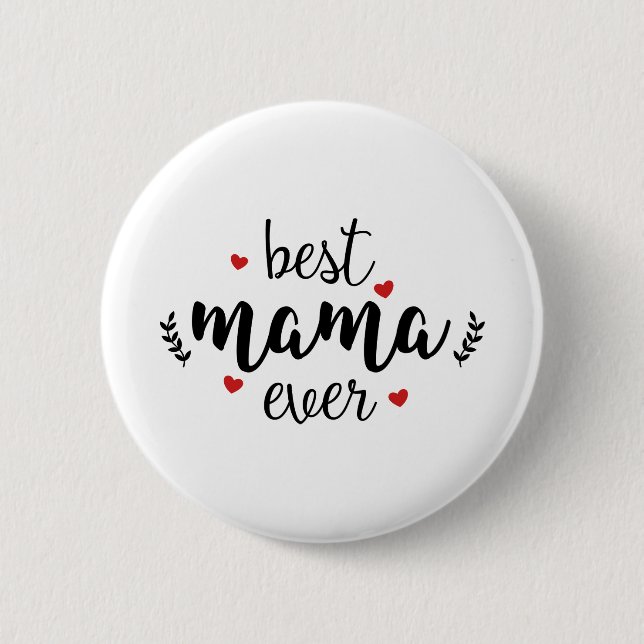 Badge Rond 5 Cm Meilleure maman jamais (Devant)