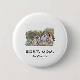 Badge Rond 5 Cm Meilleure maman Jour des mères Photo de famille pe
