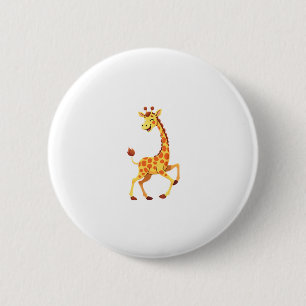 Badge Rond 5 Cm Meilleure œuvre d'art de girafe pour hommes femmes