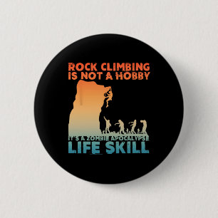 Badge Rond 5 Cm Meilleure œuvre d'art d'escalade pour hommes et fe