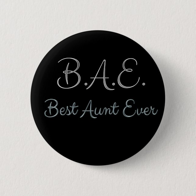 Badge Rond 5 Cm Meilleure tante Ever BAE (Devant)