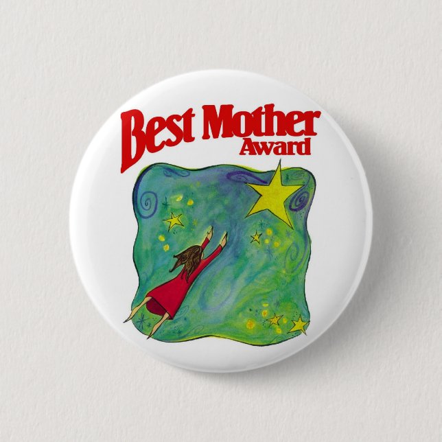 Badge Rond 5 Cm Meilleures Mères Cadeaux (Devant)
