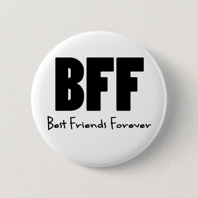 Badge Rond 5 Cm Meilleurs amis de BFF pour toujours (Devant)