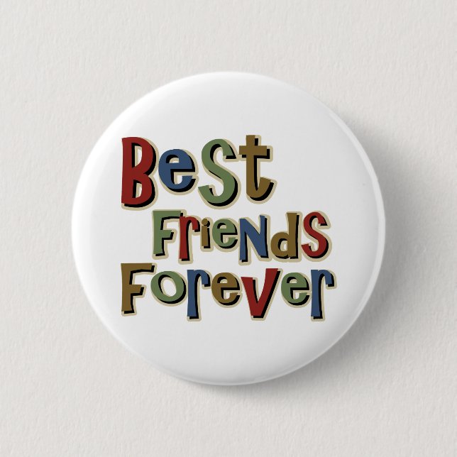 Badge Rond 5 Cm Meilleurs amis Forerver (Devant)