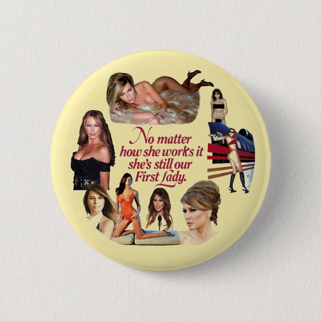 Badge Rond 5 Cm Melania Trump (Devant)