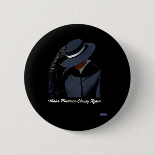 Badge Rond 5 Cm Melania Trump Faire à nouveau l'Amérique se Cly