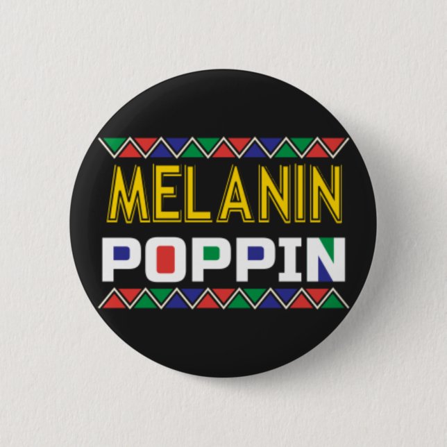 Badge Rond 5 Cm Melanin Poppin (Devant)