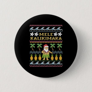 Badge Rond 5 Cm Mele Kalikimaka