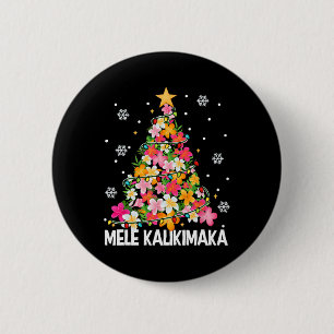 Badge Rond 5 Cm Mele Kalikimaka Hawaii Noël Hawaii Noël Noël Noël