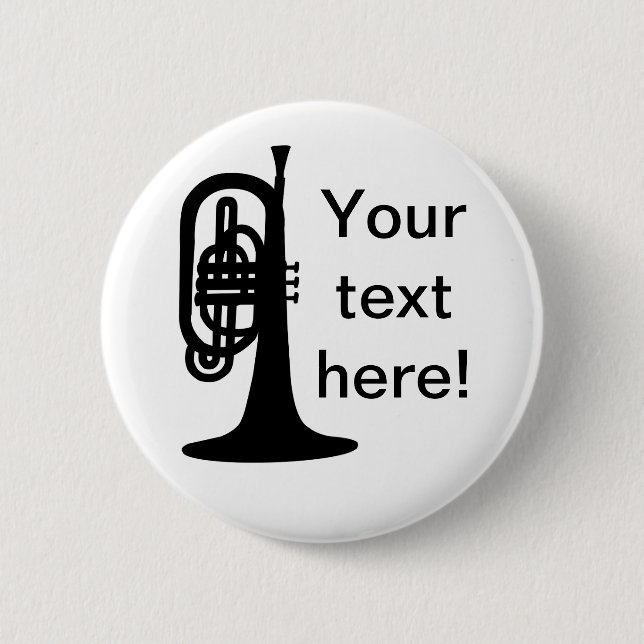 Badge Rond 5 Cm Mellophone personnalisé (Devant)