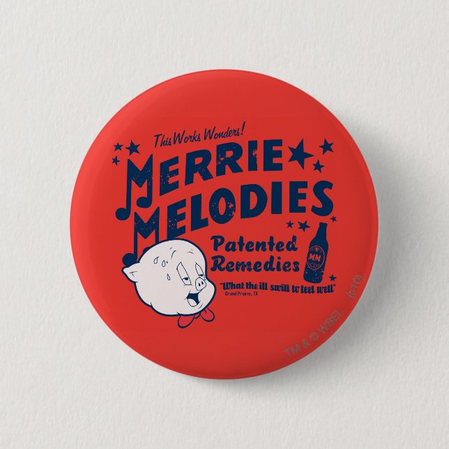 BADGE ROND 5 CM MÉLODIES DE MERRIE PORTEE™ 2 (Devant)