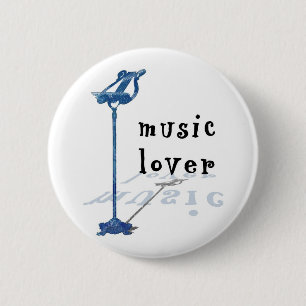 Badge Rond 5 Cm Mélomane