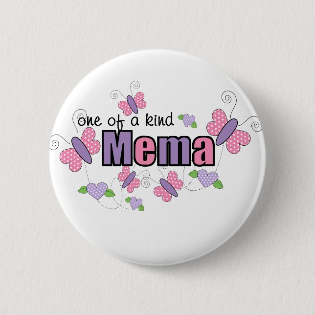 Badge Rond 5 Cm Mema Unique (Devant)