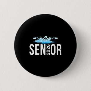 Badge Rond 5 Cm Membre de l'équipe de natation senior promotion 20