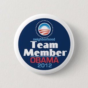 Badge Rond 5 Cm Membre de l'équipe d'Obama