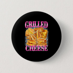 Badge Rond 5 Cm Mème alimentaire amusant Fromage Grillé Sandwiches