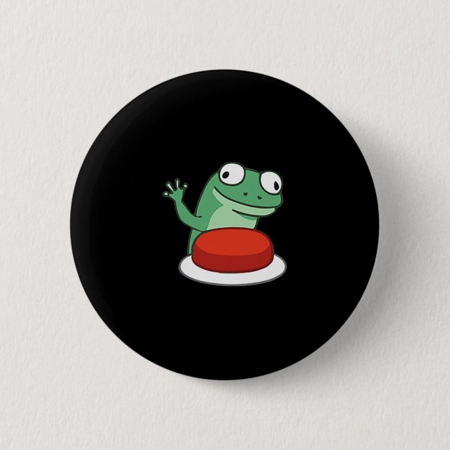 Badge Rond 5 Cm Mème Bouton Lizard drôle (Devant)