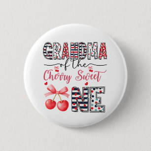 Badge Rond 5 Cm Mémé Cerise Douce Un Anniversaire Mignon Famille