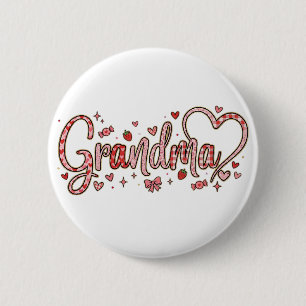 Badge Rond 5 Cm Mémé cute, fantaisiste et chaleureuse