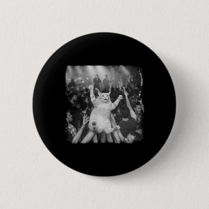 Badge Rond 5 Cm Mème de chat de spectacle rock humour drôle chat t