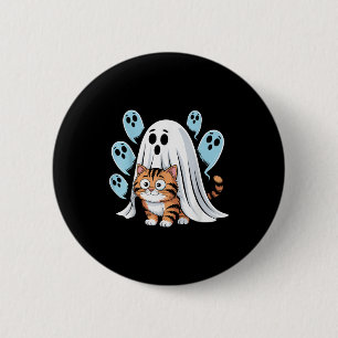 Badge Rond 5 Cm Mème de chat drôle Soky Halloween minou 