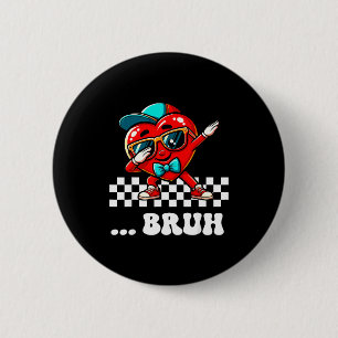 Badge Rond 5 Cm Mème de cœur de dabbing de frère Citation drôle Fr