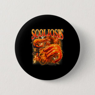 Badge Rond 5 Cm Meme de crevette drôle de crevette Weirore Sarcasm