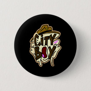 Badge Rond 5 Cm Mème de garçon de ville 
