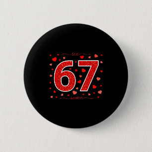 Badge Rond 5 Cm Meme de la Saint-Valentin 67 avec des cœurs drôle 