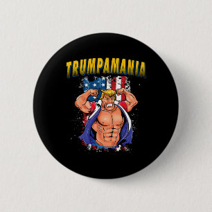 Badge Rond 5 Cm Mème de lutte de la convention républicaine Trump
