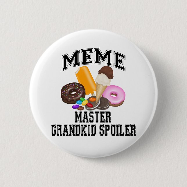 Badge Rond 5 Cm Mème de petit-enfant spoiler (Devant)