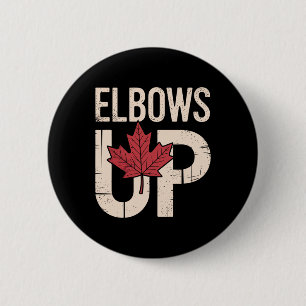 Badge Rond 5 Cm Mème drôle du Canada les coudes levés (1) 