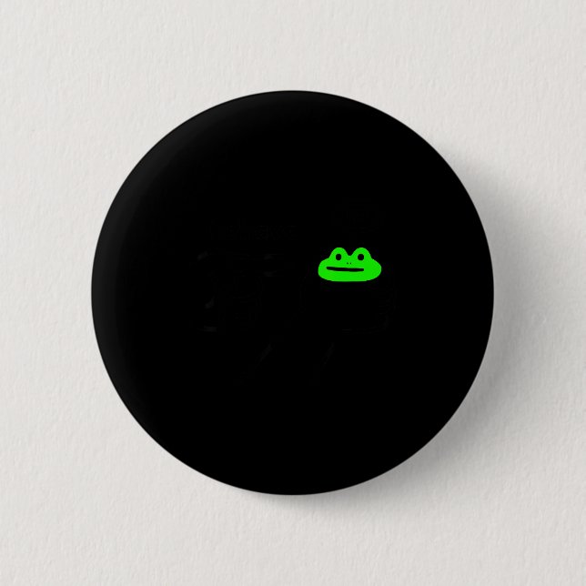 Badge Rond 5 Cm Meme Grenouille Malhonnête Se Comporter Pas Drôle  (Devant)