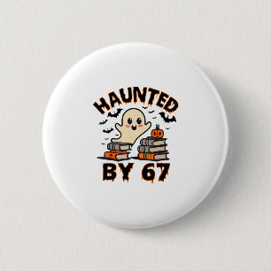 Badge Rond 5 Cm Mème hanté 67 Six Sept 6-7 Blague drôle d'Internet