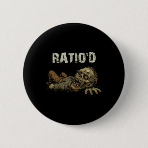 Badge Rond 5 Cm Meme Teag drôle de zombie Npc Ratioé Gamer H
