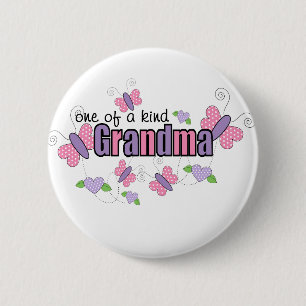 Badge Rond 5 Cm Mémé Unique