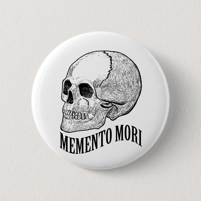 Badge Rond 5 Cm Memento mori (Devant)