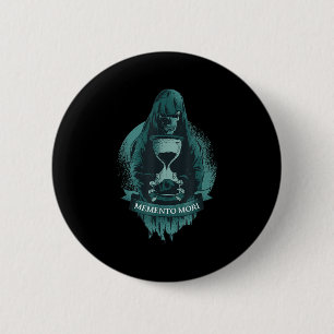 Badge Rond 5 Cm Memento Mori Stoic La philosophie du stoïcisme lat