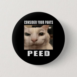Badge Rond 5 Cm Mèmes de chats stupides amusants par 919 Designs C