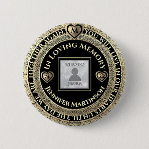 Badge Rond 5 Cm Mémoire d'amour commémorative