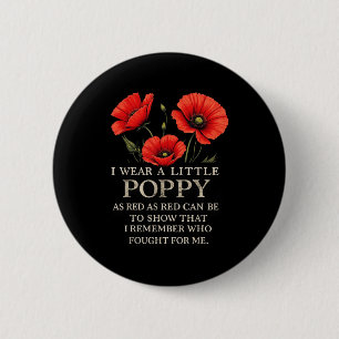 Badge Rond 5 Cm Memorial Day 2025 Usa Memorial Veterans Day Red Po