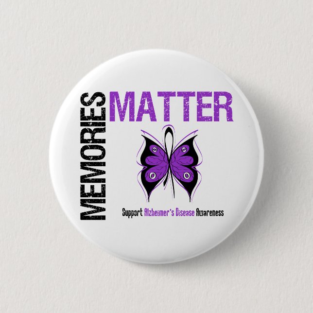 Badge Rond 5 Cm Memories Matters v2 Alzheimer's Disease (Devant)
