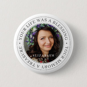 Badge Rond 5 Cm Mémoriser votre vie une bienheureuse photo modern