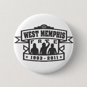 Badge Rond 5 Cm Memphis occidental trois