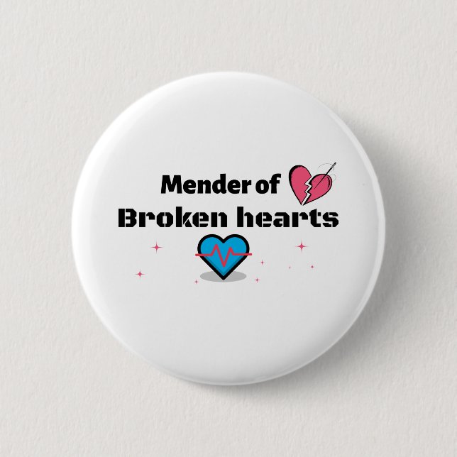 Badge Rond 5 Cm Mender of Broken Hearts (Devant)