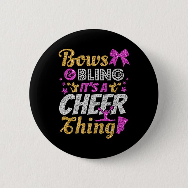 Badge Rond 5 Cm Meneuse de claque, Rubans et Bling C'est une chose (Devant)
