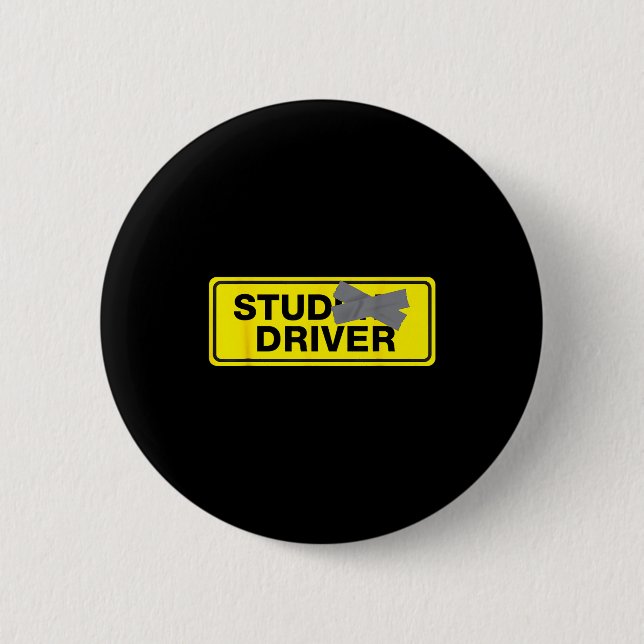 Badge Rond 5 Cm Mens Funny New Driver  (Devant)