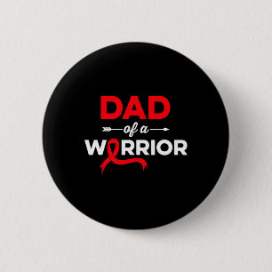 Badge Rond 5 Cm Mens Papa Of a Blood Cancer Guerrier Famille Sang 