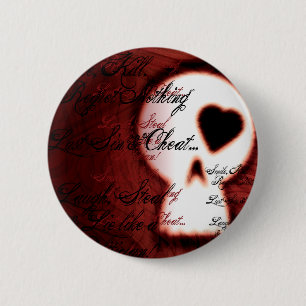 Badge Rond 5 Cm Mensonge comme un bouton de politicien