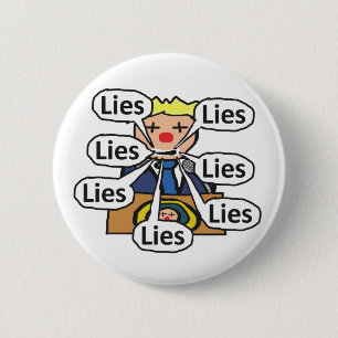 Badge Rond 5 Cm Mensonges clownesques